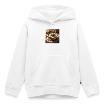 Rice pudding - Kids Premium Organic Hoodie - white - Front - AI Model Kid Female (0cm)