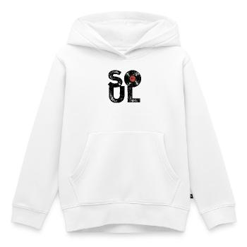 Soul vintage - Sweat Premium à capuche enfant bio - blanc - Devant - AI Model Kid Female (0cm)