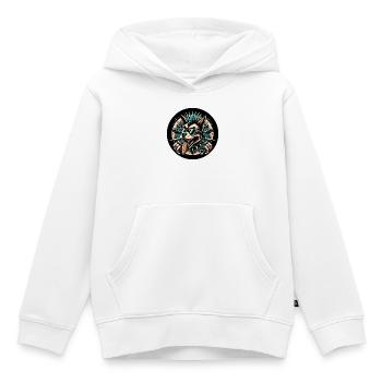 Punk Dog - Kinder Premium Organic Hoodie - Weiß - Vorne - AI Model Kid Female (0cm)