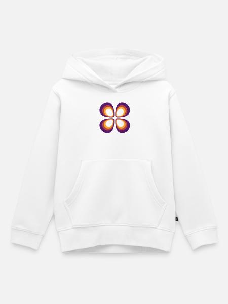 Positives Orbital 2 - Kinder Premium Organic Hoodie - Weiß