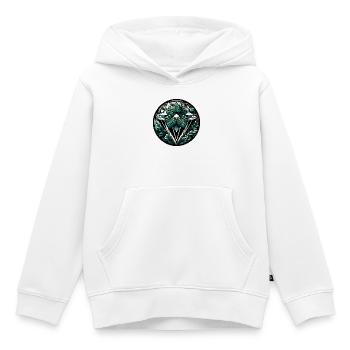 Diamant des Dschungels - Kinder Premium Organic Hoodie - Weiß - Vorne - AI Model Kid Female (0cm)