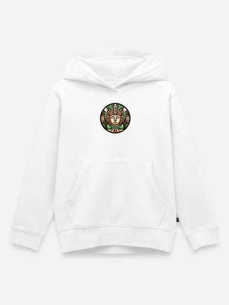 Maya World - Kinder Premium Organic Hoodie - Weiß