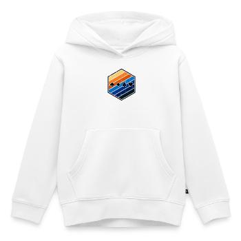 Poker Jeu de cartes Casino Poker Jeux d’argent - Sweat Premium à capuche enfant bio - blanc - Devant - AI Model Kid Female (0cm)