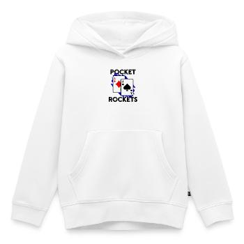 Jeux de casino Poker Jeu de cartes Déclaration Jackpot - Sweat Premium à capuche enfant bio - blanc - Devant - AI Model Kid Female (0cm)
