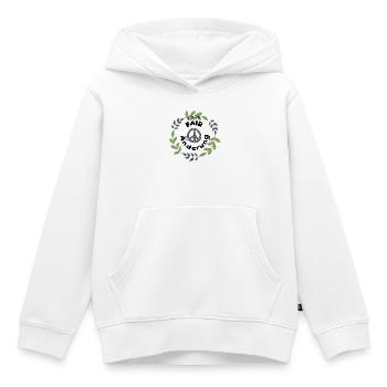 zeit für fair änderung umweltschutz statement - Kinder Premium Organic Hoodie - Weiß - Vorne - AI Model Kid Female (0cm)