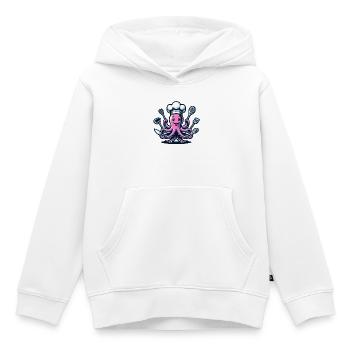 Octo-Chef: Der Gourmet-Tentakel - Kinder Premium Organic Hoodie - Weiß - Vorne - AI Model Kid Female (0cm)