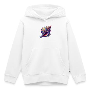 Muschel - Kinder Premium Organic Hoodie - Weiß - Vorne - AI Model Kid Female (0cm)