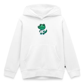 Doc Gator : Le guérisseur des marais - Sweat Premium à capuche enfant bio - blanc - Devant - AI Model Kid Female (0cm)