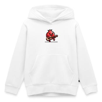 Mélodie de grenade - Sweat Premium à capuche enfant bio - blanc - Devant - AI Model Kid Female (0cm)