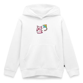 Das Drachenabenteuer des luftigen Ferkels - Kinder Premium Organic Hoodie - Weiß - Vorne - AI Model Kid Female (0cm)