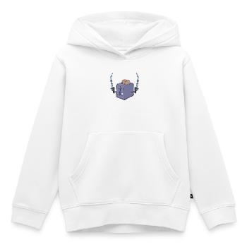 Le grille-pain et l’épée - Sweat Premium à capuche enfant bio - blanc - Devant - AI Model Kid Female (0cm)