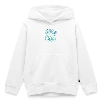 Lion and Lamb - Kids Premium Organic Hoodie - white - Front - AI Model Kid Female (0cm)