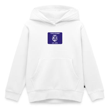 Stark wie ein Löwe - Kinder Premium Organic Hoodie - Weiß - Vorne - AI Model Kid Female (0cm)