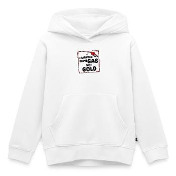 Refueling Gas Station Gasoline Pump Statement - Kids Premium Organic Hoodie - white - Front - AI Model Kid Female (0cm)
