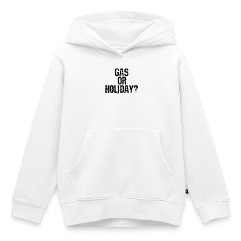 Benzin Diesel Zapfsäule Energie Tanken Statement - Kinder Premium Organic Hoodie - Weiß - Vorne - AI Model Kid Female (0cm)