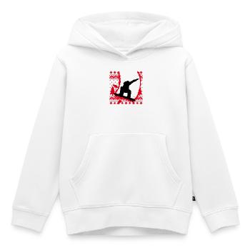Winterurlaub Skifahrer Schifahren Wintersport Eis - Kinder Premium Organic Hoodie - Weiß - Vorne - AI Model Kid Female (0cm)