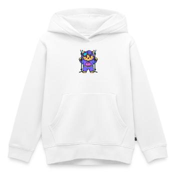 Wintersport Schifahren Winterurlaub Eishockey - Kinder Premium Organic Hoodie - Weiß - Vorne - AI Model Kid Female (0cm)