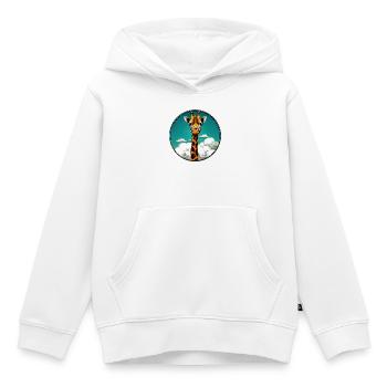 Giraffe - Kinder Premium Organic Hoodie - Weiß - Vorne - AI Model Kid Female (0cm)