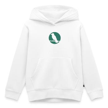 Corbeau sur une branche - Sweat Premium à capuche enfant bio - blanc - Devant - AI Model Kid Female (0cm)