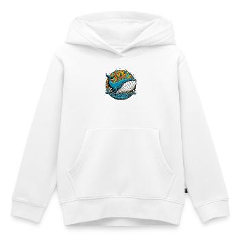 Wal - Kinder Premium Organic Hoodie - Weiß - Vorne - AI Model Kid Female (0cm)