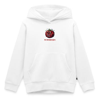 Le tueur au ketchup - Sweat Premium à capuche enfant bio - blanc - Devant - AI Model Kid Female (0cm)