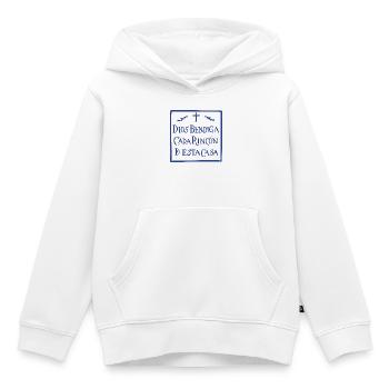 Gott segne jeden Winkel - Kinder Premium Organic Hoodie - Weiß - Vorne - AI Model Kid Female (0cm)