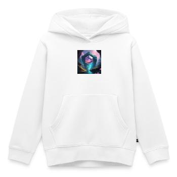 Grotte magique - Sweat Premium à capuche enfant bio - blanc - Devant - AI Model Kid Female (0cm)