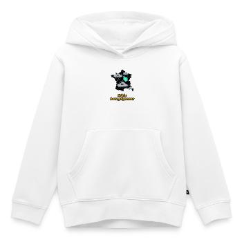 Météo Bourguignonne - Sweat Premium à capuche enfant bio - blanc - Devant - AI Model Kid Female (0cm)