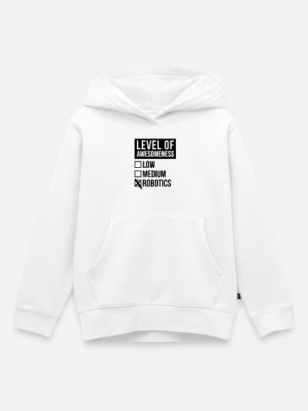 Robotik Robotik Robotik Robotik - Kinder Premium Organic Hoodie - Weiß