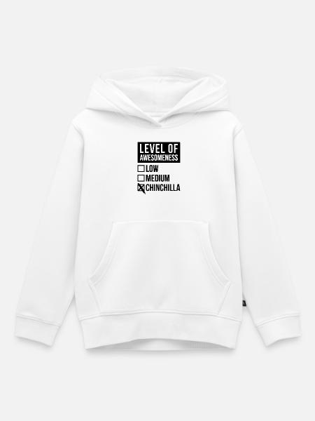 Chinchilla Chinchilla Chinchilla - Kinder Premium Organic Hoodie - Weiß