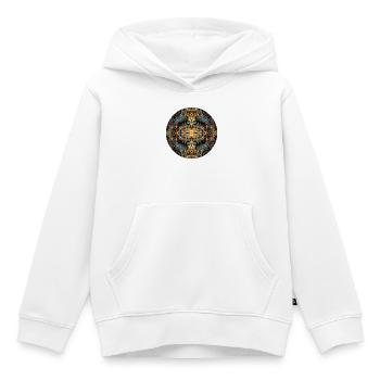 Nature Mandala Berchtesgaden - Sel - Galerie de guérison - Sweat Premium à capuche enfant bio - blanc - Devant - AI Model Kid Female (0cm)