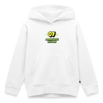 Complaining Ardèche - Kids Premium Organic Hoodie - white - Front - AI Model Kid Female (0cm)