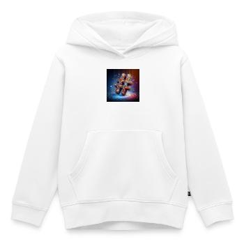 Symbol 4 - Kinder Premium Organic Hoodie - Weiß - Vorne - AI Model Kid Female (0cm)