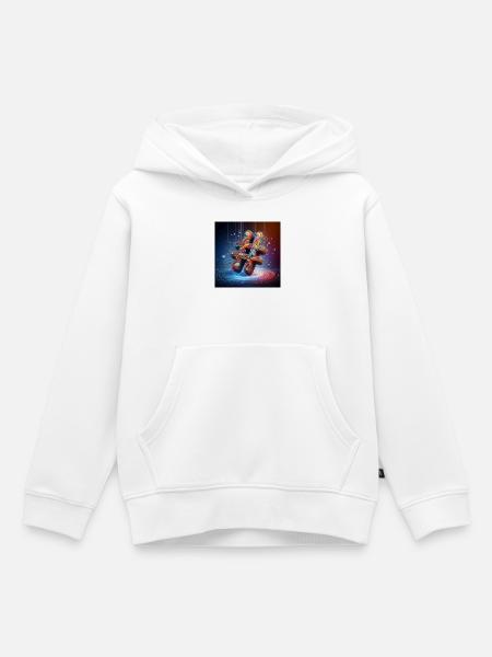 Symbol 4 - Kinder Premium Organic Hoodie - Weiß