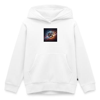 Symbol 1 - Kids Premium Organic Hoodie - white - Front - AI Model Kid Female (0cm)