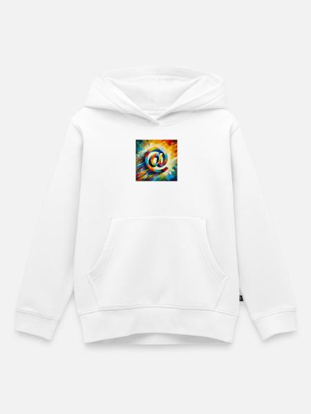 Symbol 7 - Kinder Premium Organic Hoodie - Weiß