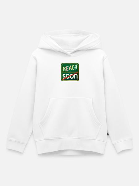 SOMMERURLAUB AM STRAND - Kinder Premium Organic Hoodie - Weiß