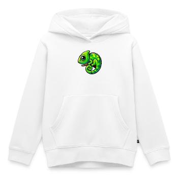 Chamäleon - Kinder Premium Organic Hoodie - Weiß - Vorne - AI Model Kid Female (0cm)