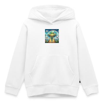 Fantasievolles Einhorn-Wunderland - Kinder Premium Organic Hoodie - Weiß - Vorne - AI Model Kid Female (0cm)