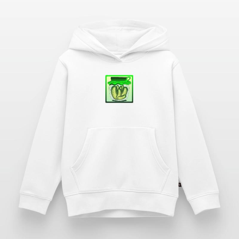 CORNICHONS, CORNICHONS, SALADE DE CONCOMBRE, CONCOMBRE Sweat Premium à capuche enfant bio