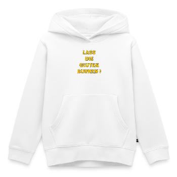 SPORT MOTIVATION GLUTEN - Kinder Premium Organic Hoodie - Weiß - Vorne - AI Model Kid Female (0cm)