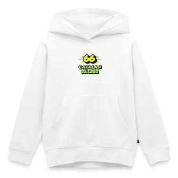 Catalan râleur - Sweat Premium à capuche enfant bio - blanc - Devant - AI Model Kid Female (0cm)