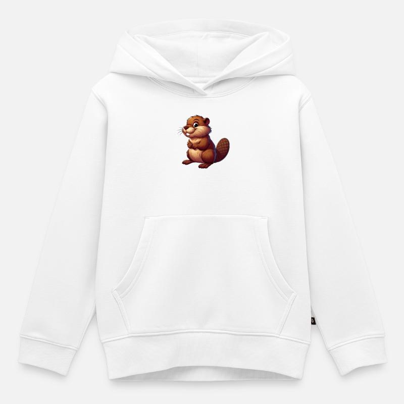 Bieber - Kinder Premium Organic Hoodie - Weiß