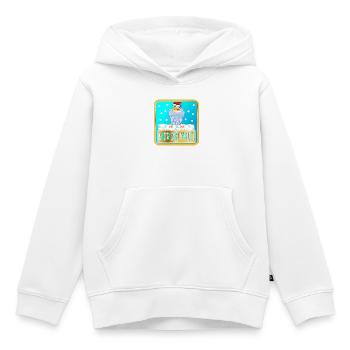 MIR IST KALT WINTER HÜHNER - Kinder Premium Organic Hoodie - Weiß - Vorne - AI Model Kid Female (0cm)