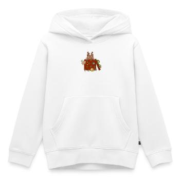Katze in Weihnachtsgeschenk - Kinder Premium Organic Hoodie - Weiß - Vorne - AI Model Kid Female (0cm)
