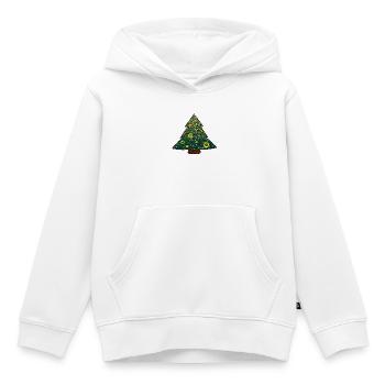 Zuckerstangen Weihnachtsbaum Mandala - Kinder Premium Organic Hoodie - Weiß - Vorne - AI Model Kid Female (0cm)