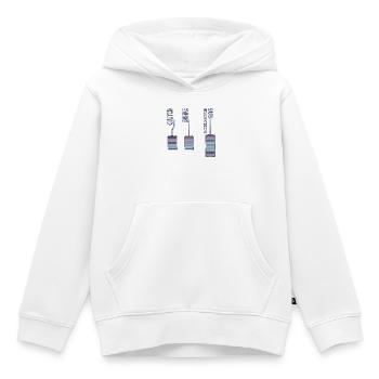 GAZ D’ACCÉLÉRATEUR DE FREIN D’EMBRAYAGE - Sweat Premium à capuche enfant bio - blanc - Devant - AI Model Kid Female (0cm)