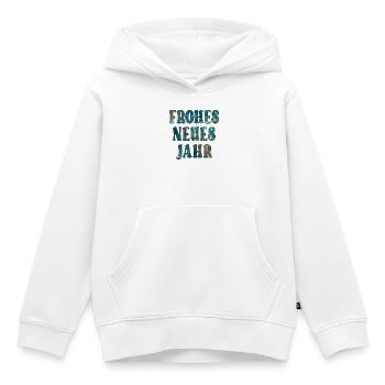 SILVESTER PARTY NEUJAHR - Kinder Premium Organic Hoodie - Weiß - Vorne - AI Model Kid Female (0cm)