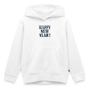 FÊTE DU NOUVEL AN - Sweat Premium à capuche enfant bio - blanc - Devant - AI Model Kid Female (0cm)