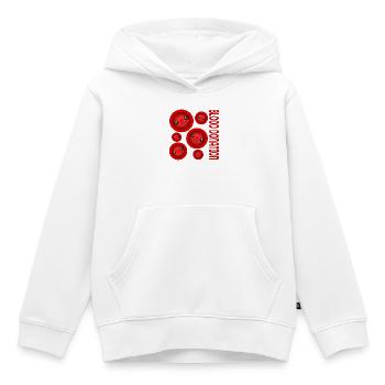 BLUTSPENDE Spender - Kinder Premium Organic Hoodie - Weiß - Vorne - AI Model Kid Female (0cm)